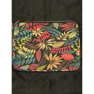 Tropical Leaf Print Laptop Sleeve Pouch Bag for Women 13 Inch